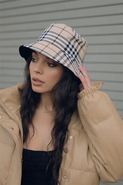 burberry hat love|Burberry bucket hat outfit.